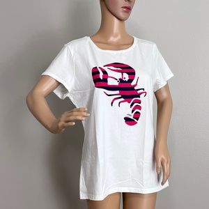 Tommy Hilfiger Women’s White Short Sleeve T-Shirt size L